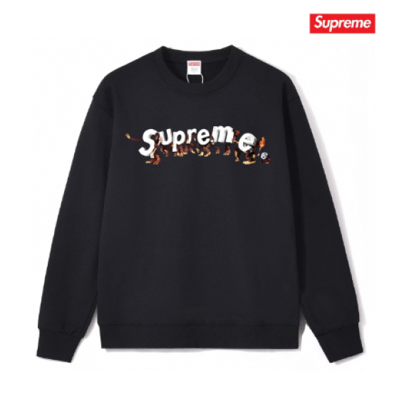 Supreme Burning Figure Logo Crewneck